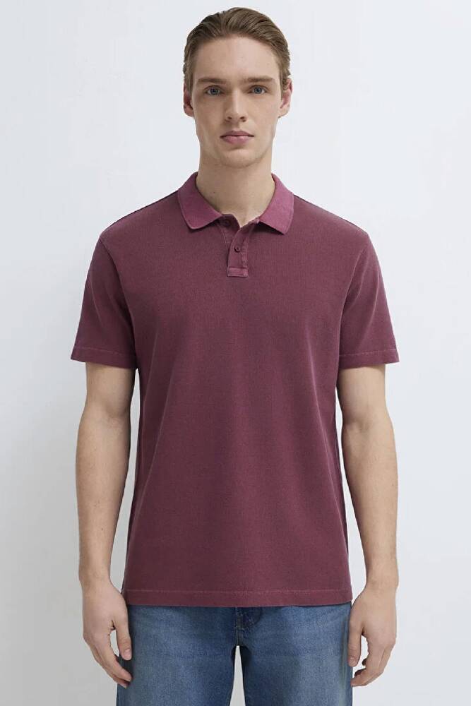Erkek Polo Tişört 0613311-70426 Bordo 