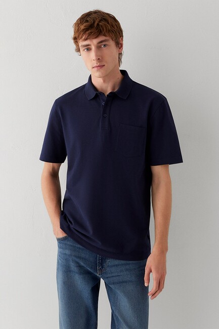 Erkek Polo Tişört 0613465-70497 Lacivert (3)