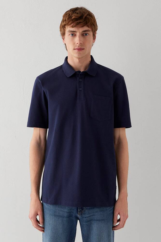 Erkek Polo Tişört 0613465-70497 Lacivert 