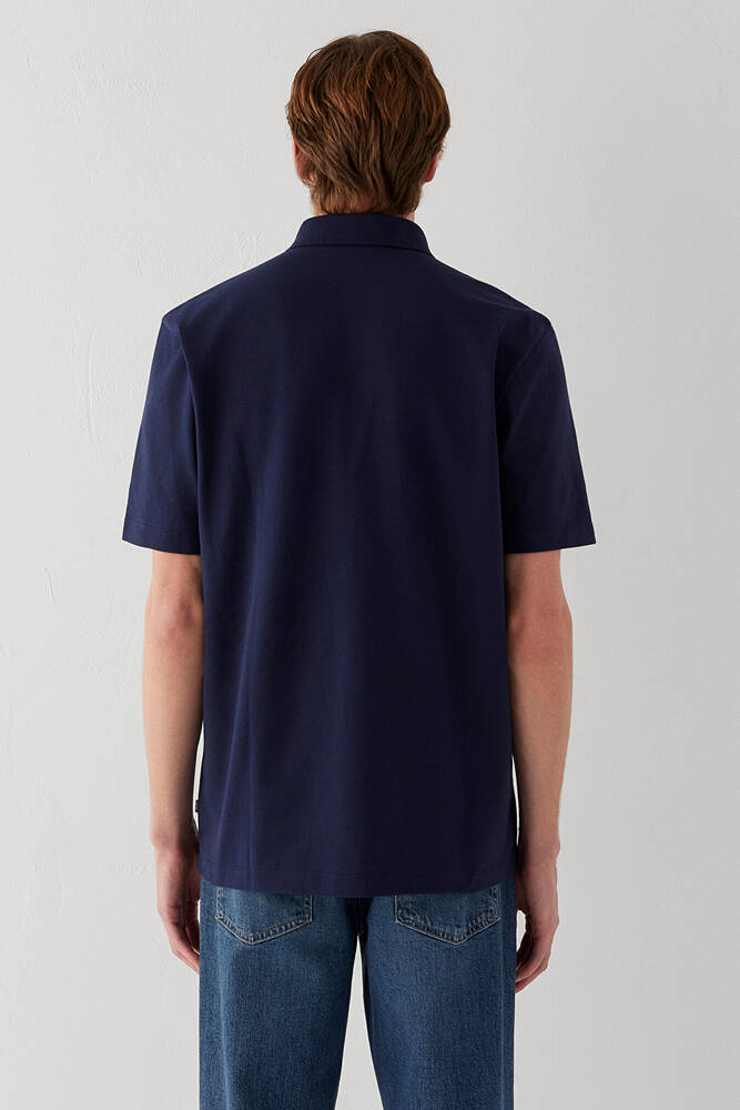 Erkek Polo Tişört 0613465-70497 Lacivert 