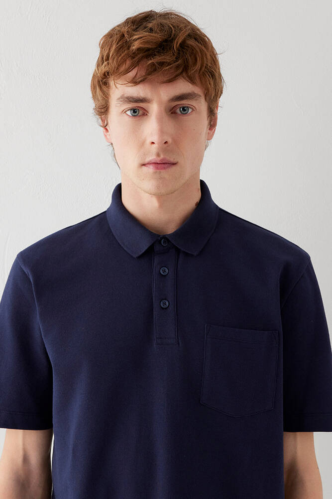 Erkek Polo Tişört 0613465-70497 Lacivert 