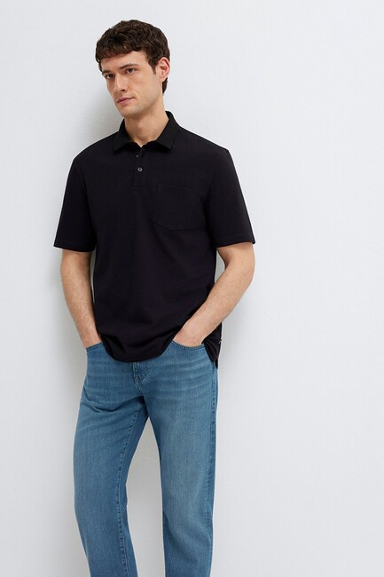 Erkek Polo Tişört 0613465-900 Siyah (1)