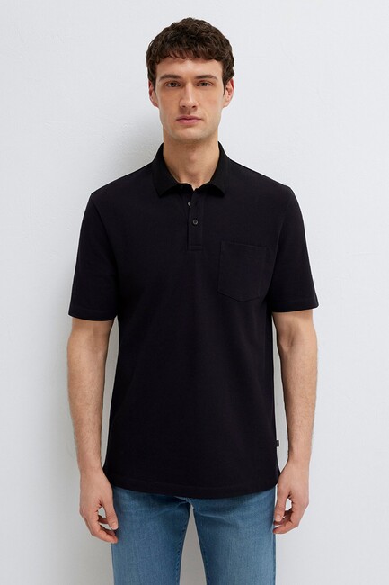 Erkek Polo Tişört 0613465-900 Siyah (3)