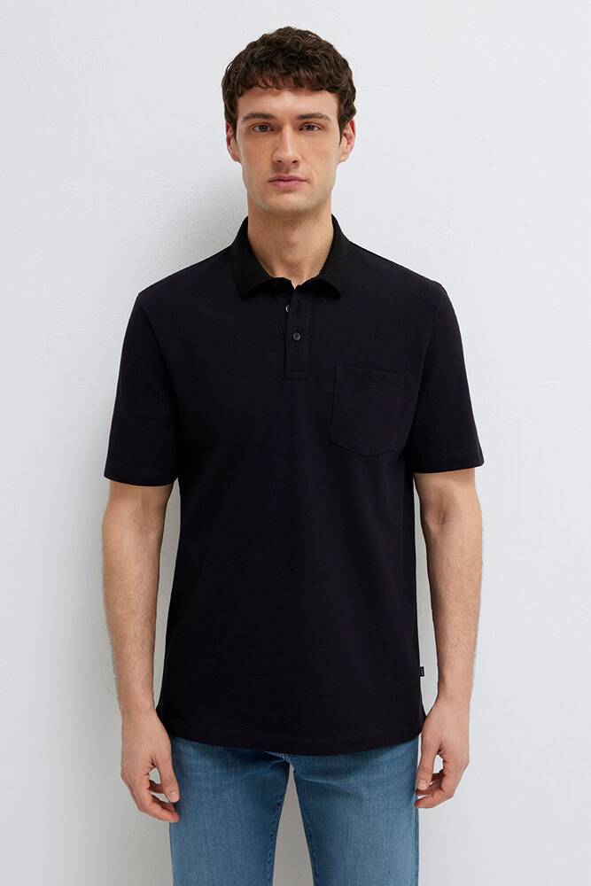 Erkek Polo Tişört 0613465-900 Siyah 
