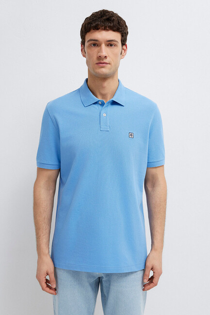 Erkek Polo Tişört 0613473-70856 Mavi (3)