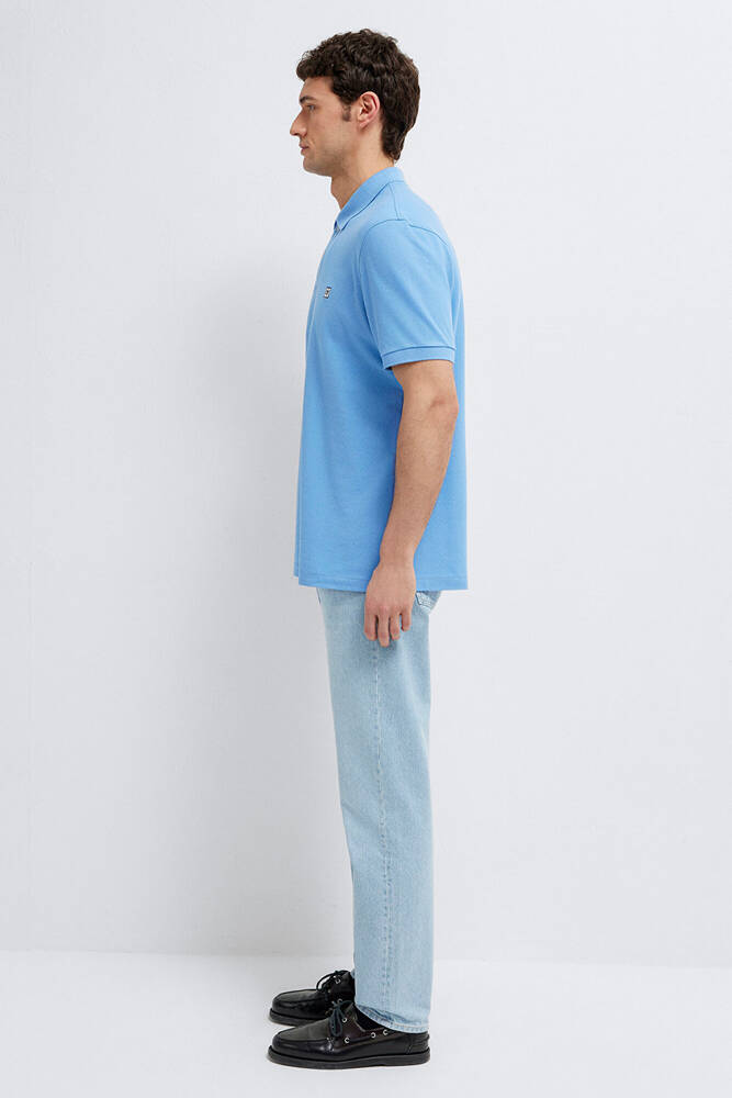 Erkek Polo Tişört 0613473-70856 Mavi 
