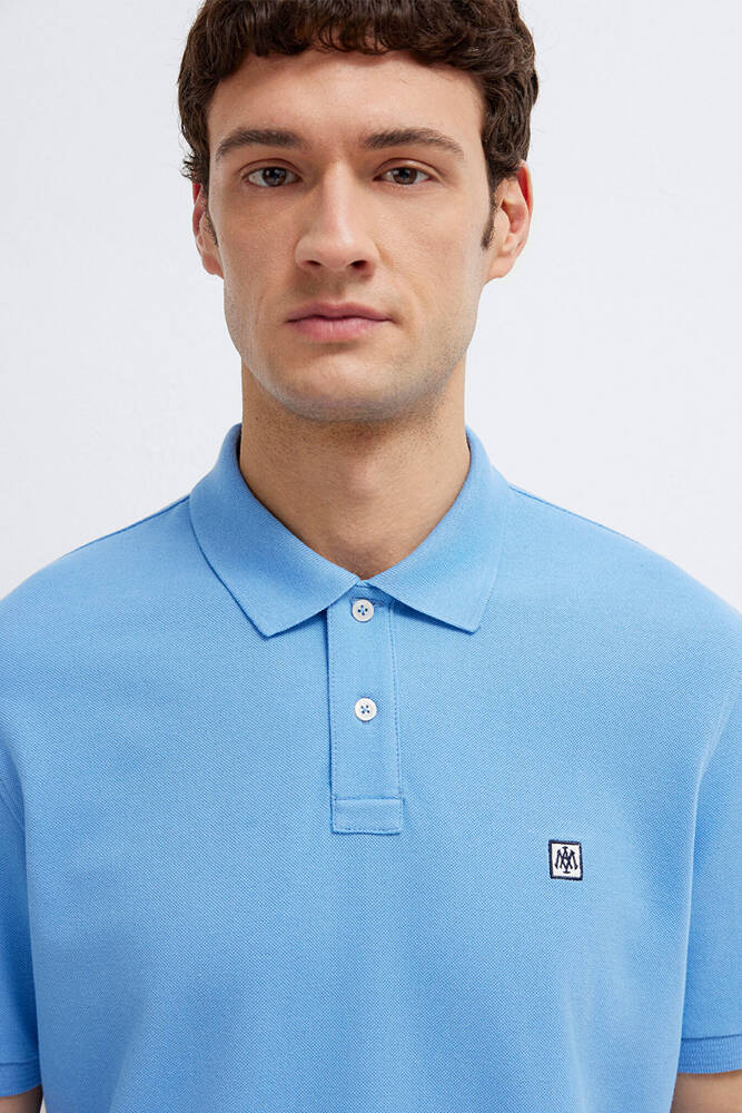 Erkek Polo Tişört 0613473-70856 Mavi 