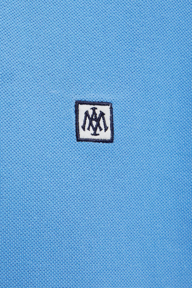 Erkek Polo Tişört 0613473-70856 Mavi 