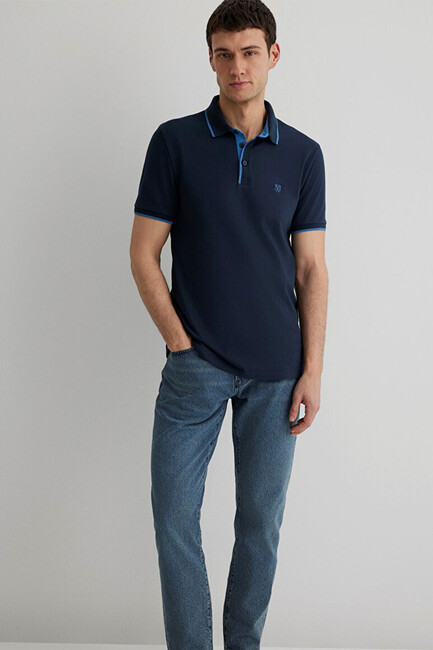 Erkek Polo Tişört 062373-28417 Lacivert (1)