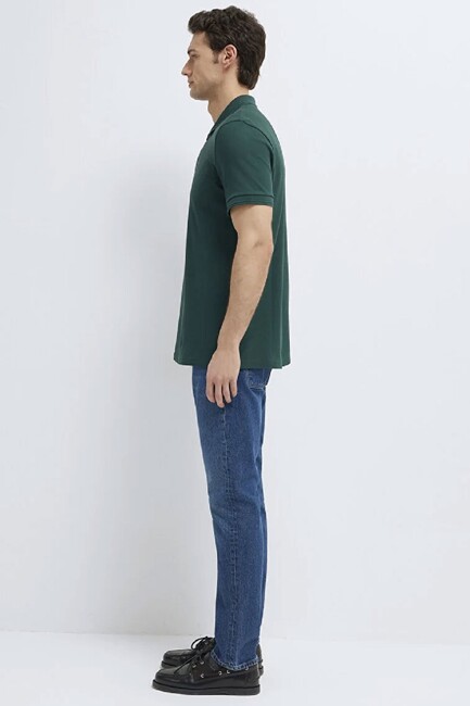 Erkek Polo Tişört 064946-85173 Yeşil - Thumbnail