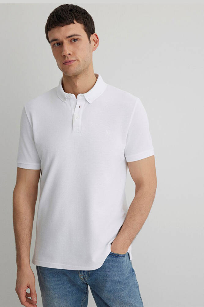 Erkek Polo Tişört 063247-27879 Beyaz 
