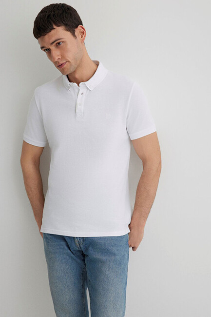 Erkek Polo Tişört 063247-27879 Beyaz (2)