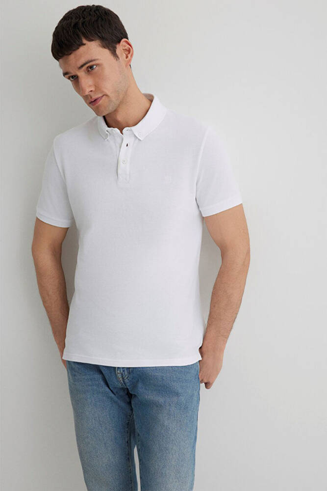 Erkek Polo Tişört 063247-27879 Beyaz 