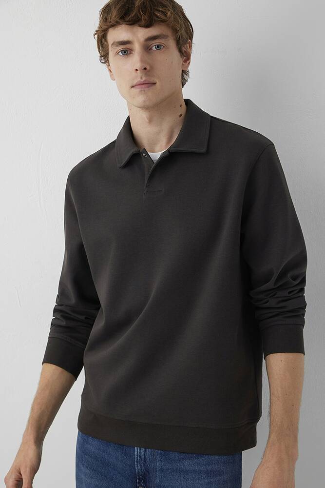 Erkek Polo Yaka Sweat 0S10631-90892 Kahve 