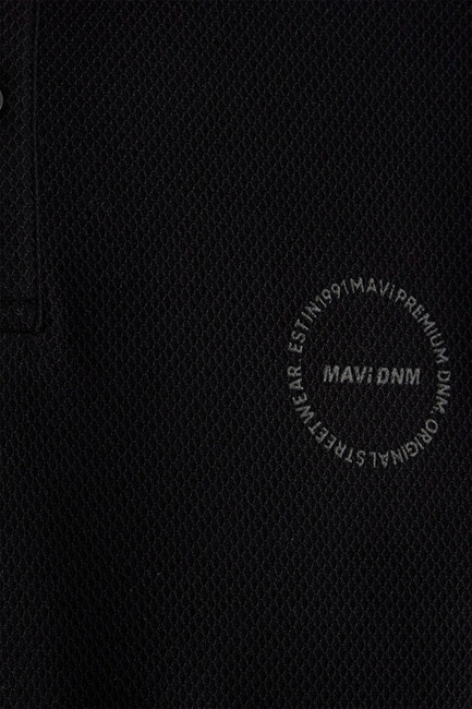 Erkek Polo Yaka Tişört 0610305-900 Siyah - Thumbnail