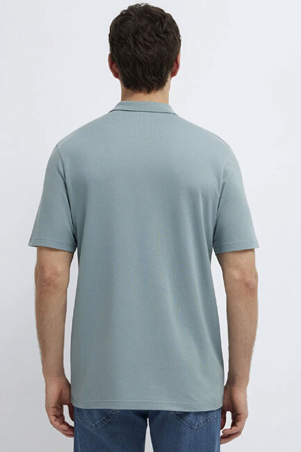 Erkek Polo Yaka Tişört 0611837-70118 Yeşil - Thumbnail