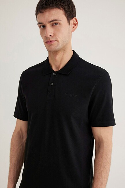 Erkek Polo Yaka Tişört 0611837-900 Siyah (2)