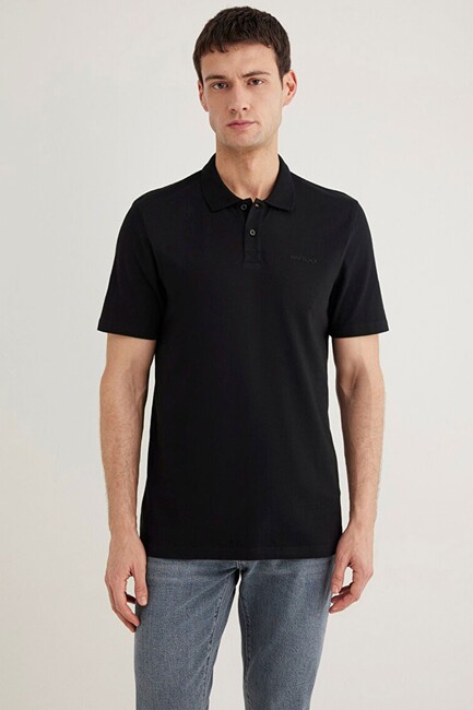 Erkek Polo Yaka Tişört 0611837-900 Siyah (3)