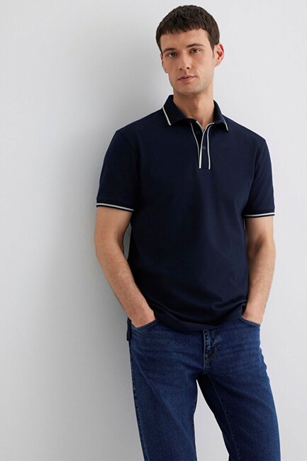Erkek Polo Yaka Tişört 0612648-80872 Lacivert (1)