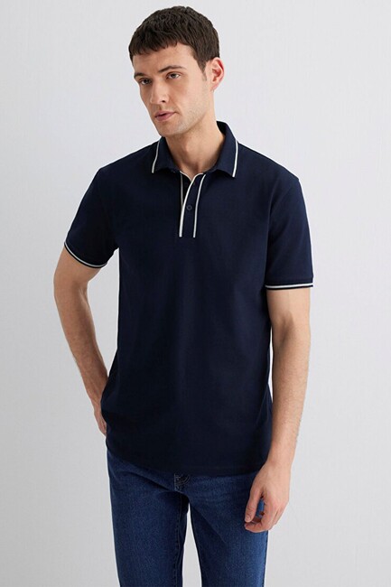 Erkek Polo Yaka Tişört 0612648-80872 Lacivert (3)
