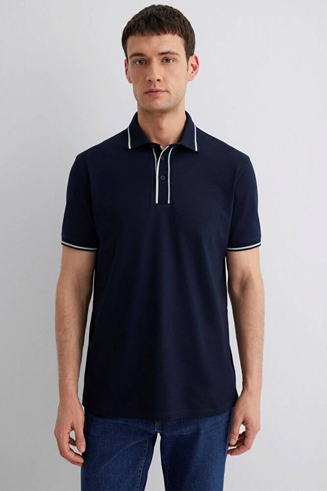 Erkek Polo Yaka Tişört 0612648-80872 Lacivert 