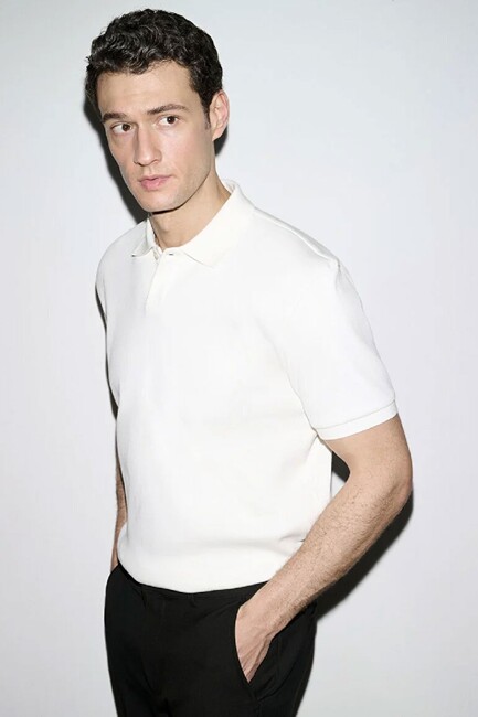 Erkek Polo Yaka Tişört 0613126-70057 Ekru (1)