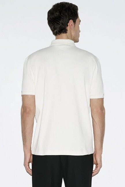 Erkek Polo Yaka Tişört 0613126-70057 Ekru - Thumbnail