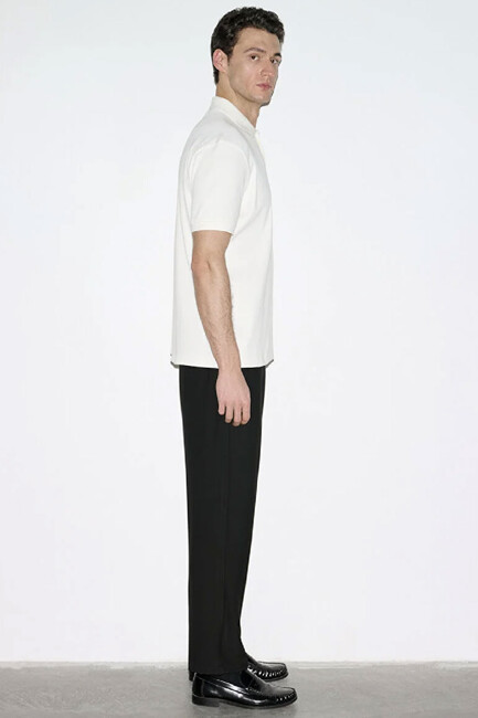 Erkek Polo Yaka Tişört 0613126-70057 Ekru - Thumbnail