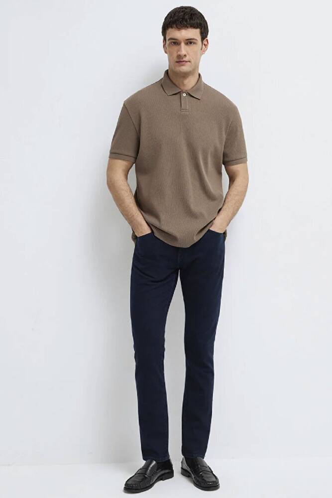 Erkek Polo Yaka Tişört 0613126-83866 Kahve 