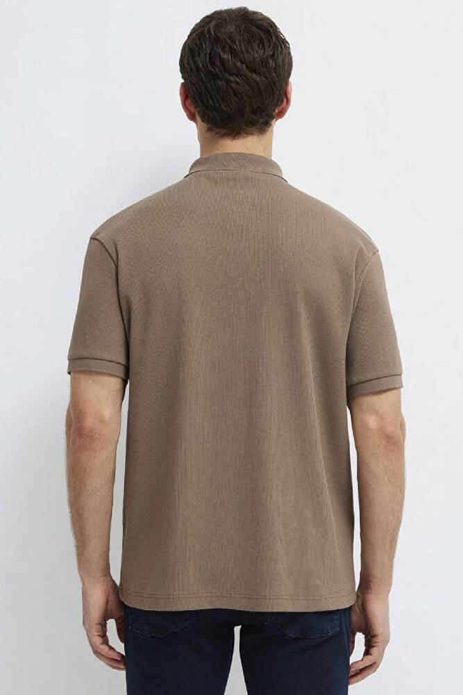 Erkek Polo Yaka Tişört 0613126-83866 Kahve 