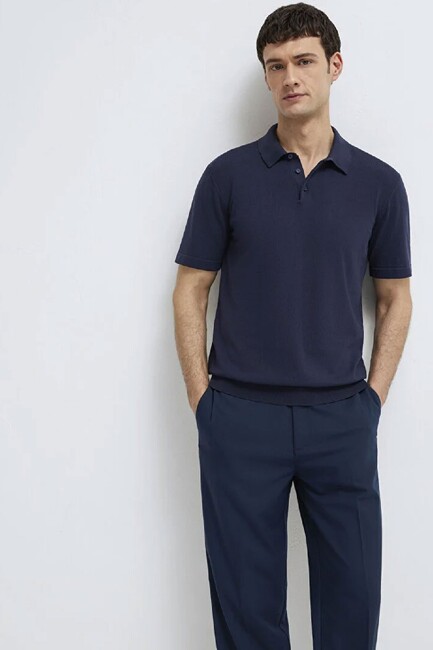 Erkek Polo Yaka Triko 0710248-83699 Lacivert (3)