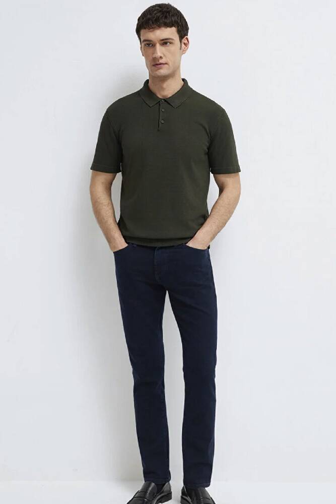 Erkek Polo Yaka Triko 0710249-85370 Yeşil 