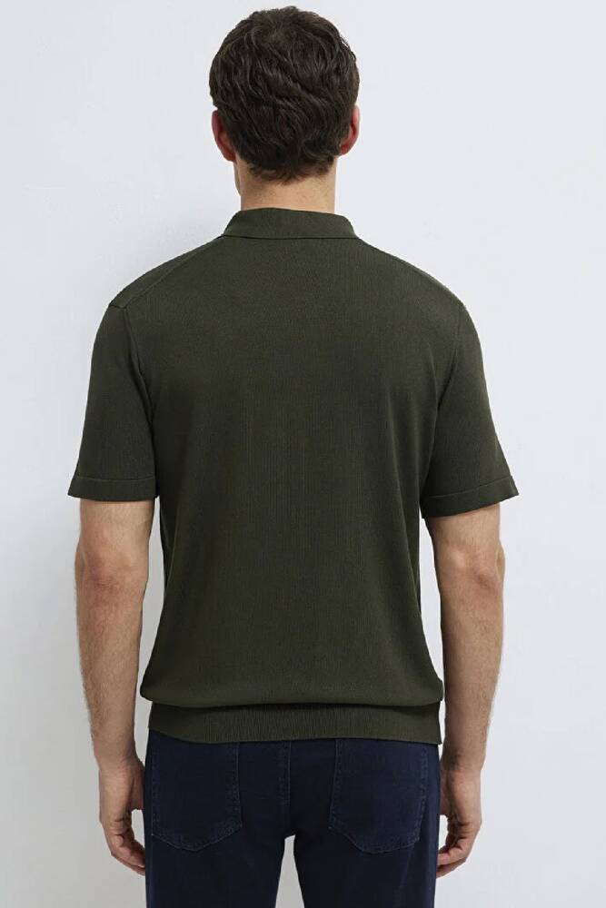Erkek Polo Yaka Triko 0710249-85370 Yeşil 
