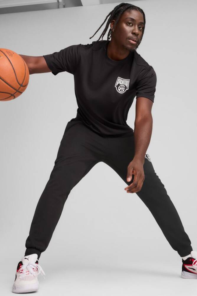 Erkek Posterize Eşofman Altı 630307-01 Siyah 