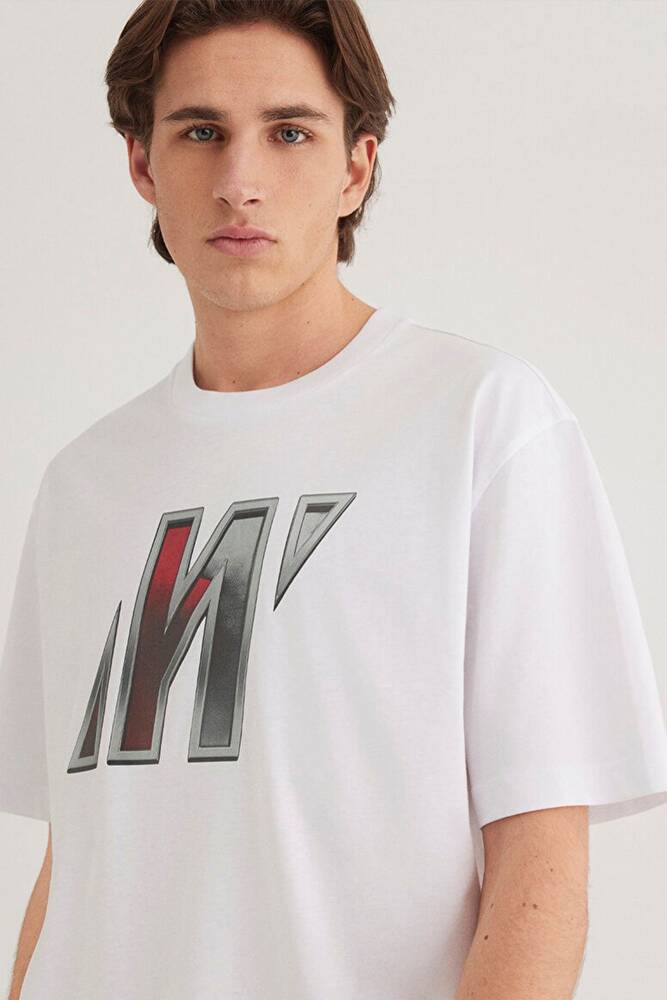 Erkek Pro Logo Tişört 0612750-620 Beyaz 