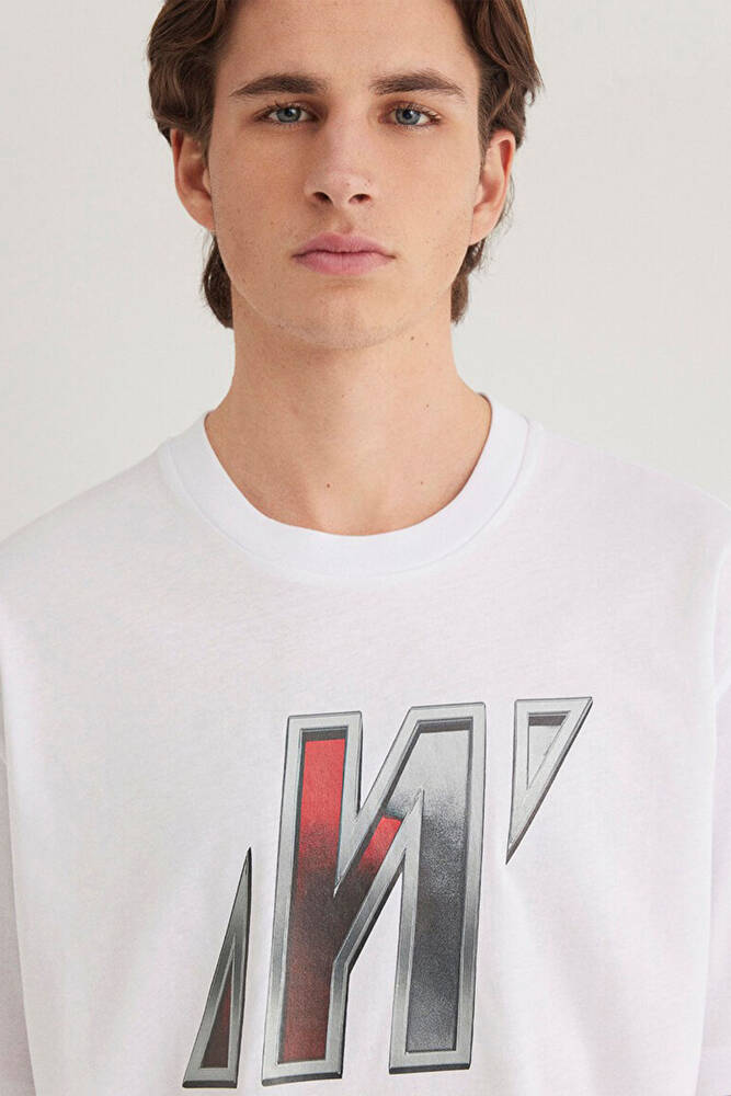 Erkek Pro Logo Tişört 0612750-620 Beyaz 