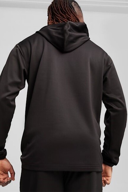 Erkek Puma Fıt PWR Kapüşonlu Sweat 524935-01 Siyah (2)