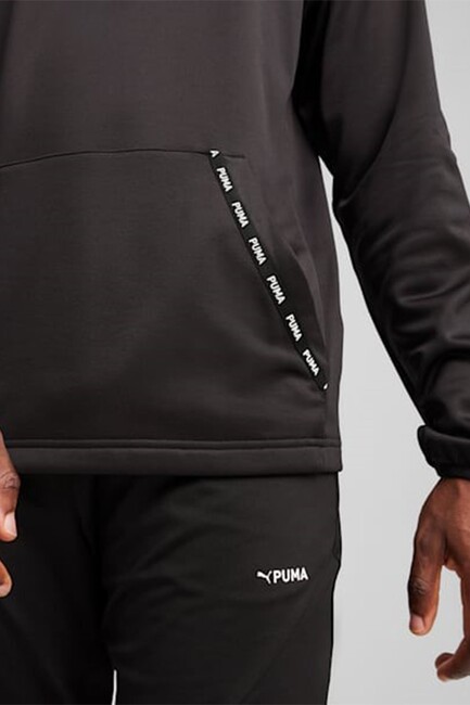 Erkek Puma Fıt PWR Kapüşonlu Sweat 524935-01 Siyah (3)