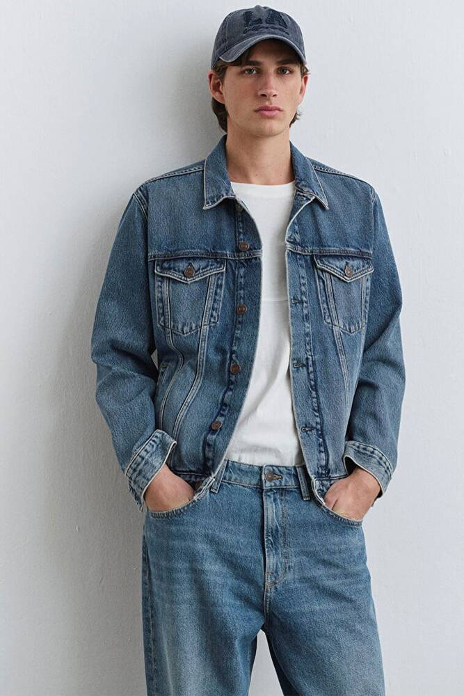 Erkek Ray Classic Denim Ceket 0110273-89412 Mavi 