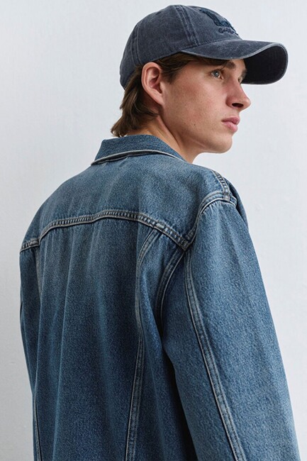 Erkek Ray Classic Denim Ceket 0110273-89412 Mavi (3)