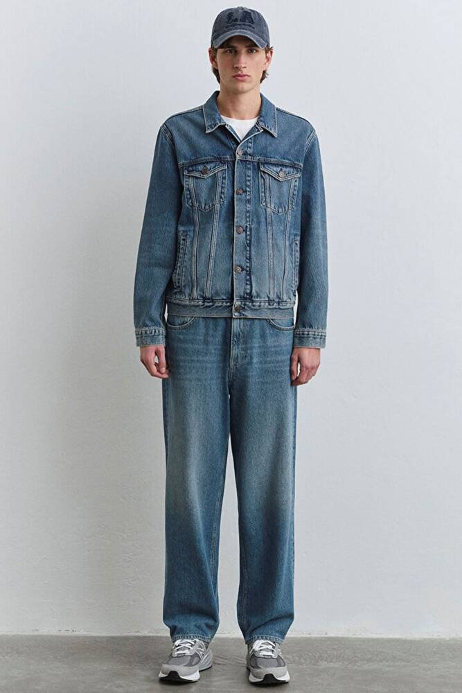 Erkek Ray Classic Denim Ceket 0110273-89412 Mavi 