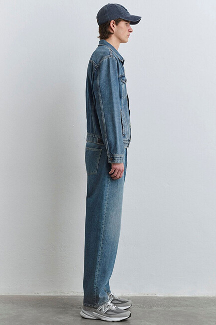 Erkek Ray Classic Denim Ceket 0110273-89412 Mavi - Thumbnail