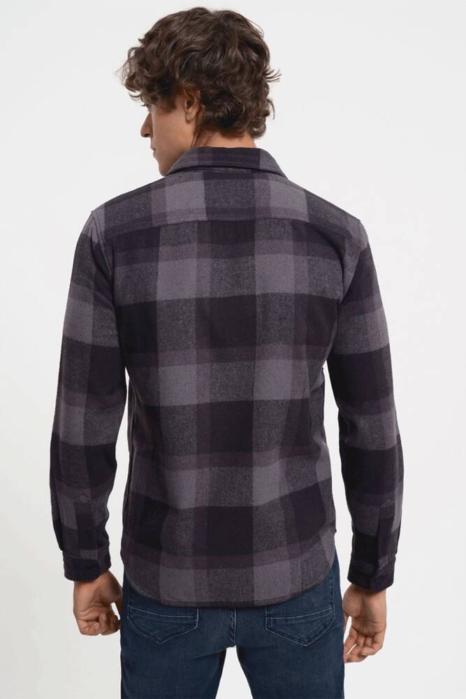 Erkek Regular Fit Gömlek LF2030808 Gri 