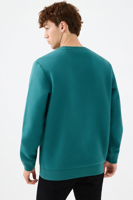 Erkek Regular Fit Sweatshirt LF2034268 Mavi (3)