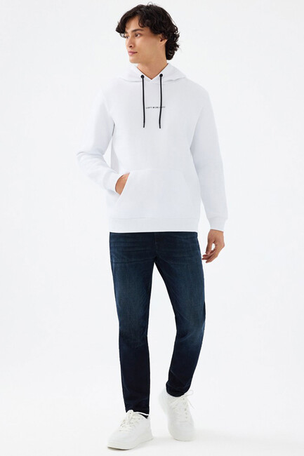 Erkek Sweat LF2034269 Beyaz (2)