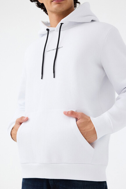 Erkek Sweat LF2034269 Beyaz - Thumbnail