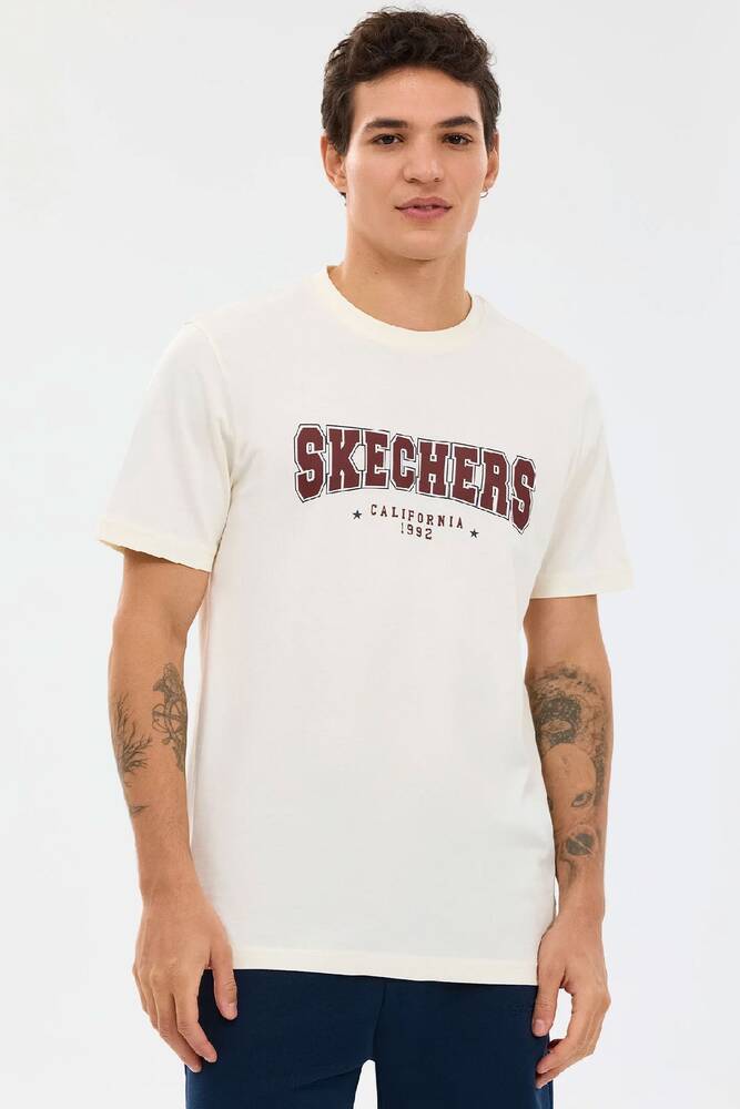 Erkek Regular Tişört S2610122-3855 Beyaz 