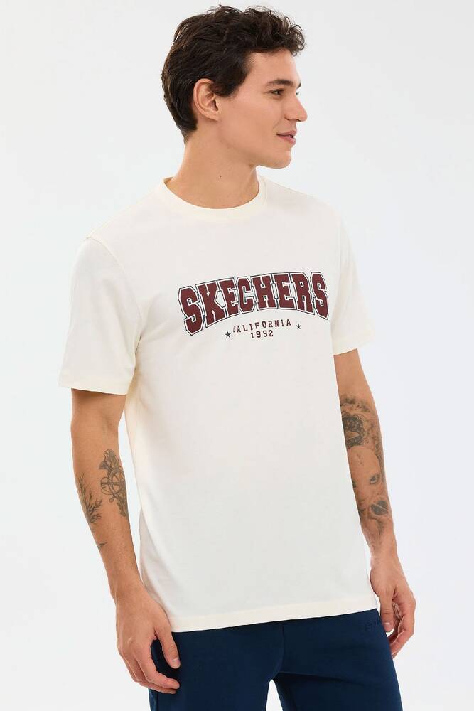 Erkek Regular Tişört S2610122-3855 Beyaz 
