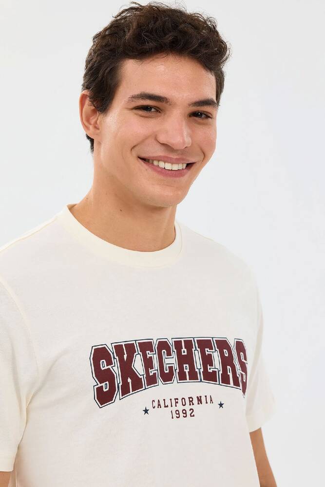 Erkek Regular Tişört S2610122-3855 Beyaz 