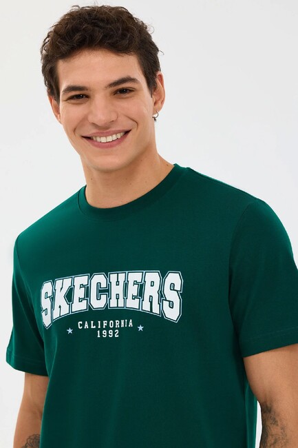 Erkek Regular Tişört S2610122-4222 Yeşil - Thumbnail